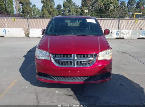 2C4RDGCG9JR210214 2018 DODGE GRAND CARAVAN Red Instrument cluster view