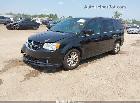 2C4RDGCG9JR264368 2018 DODGE GRAND CARAVAN Black Առջևի ձախ երեք քառորդ տեսարան