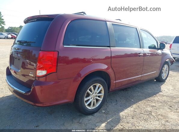 2C4RDGCG9JR283194 2018 DODGE GRAND CARAVAN Maroon Trasero derecho