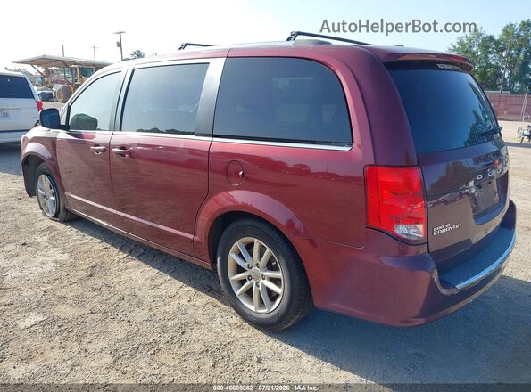 2C4RDGCG9JR283194 2018 DODGE GRAND CARAVAN Maroon Trasero izquierdo