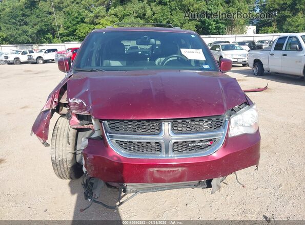 2C4RDGCG9JR283194 2018 DODGE GRAND CARAVAN Maroon Vista frontal