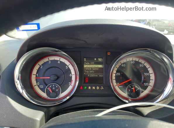 2C4RDGCGXGR338972 2016 DODGE GRAND Серебряный Вид щитка приборов