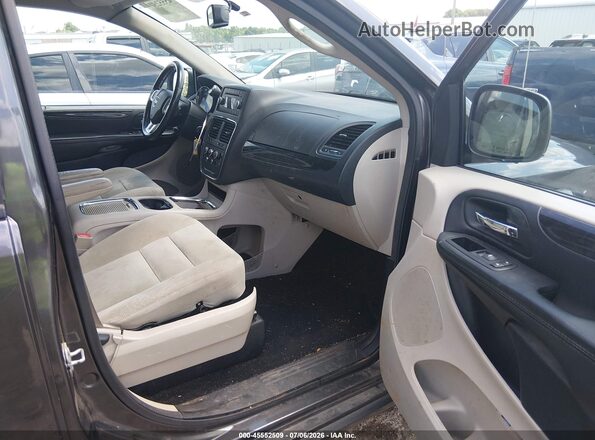 2C4RDGCGXGR343475 2016 DODGE GRAND CARAVAN Gray წინა სალონის ხედი
