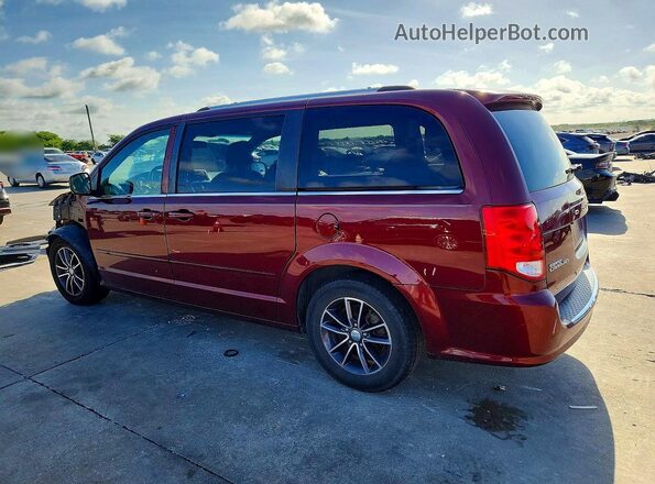 2C4RDGCGXHR650825 2017 DODGE GRAND Темно-бордовый Задняя левая четверть