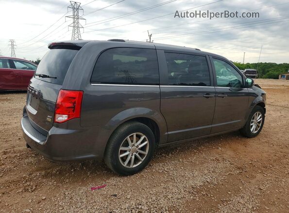 2C4RDGCGXJR216278 2018 DODGE GRAND Gray Trasero derecho