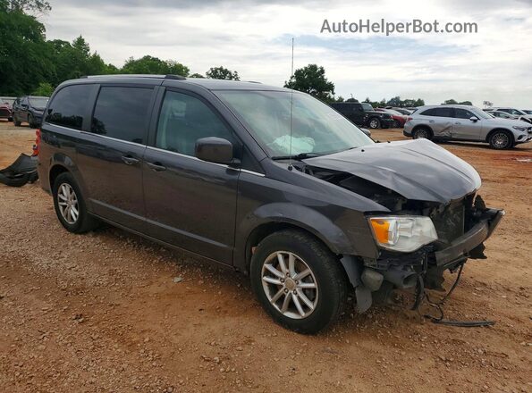 2C4RDGCGXJR216278 2018 DODGE GRAND Gray Delantero derecho