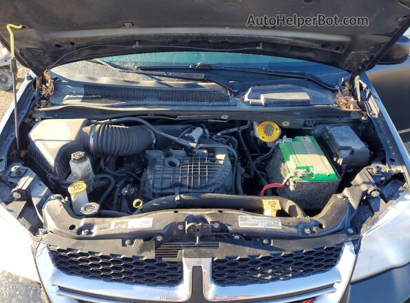 2C4RDGCGXJR250446 2018 DODGE GRAND Black Vista del compartimento del motor