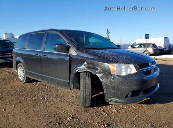 2C4RDGCGXJR250446 2018 DODGE GRAND Black Delantero derecho