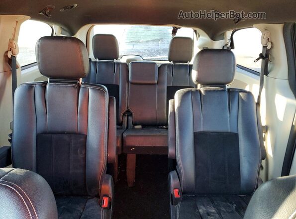 2C4RDGCGXJR250446 2018 DODGE GRAND Black Vista de los asientos traseros
