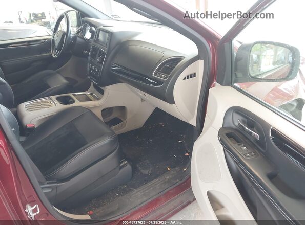 2C4RDGCGXJR265495 2018 DODGE GRAND CARAVAN Red Vista interior delantera