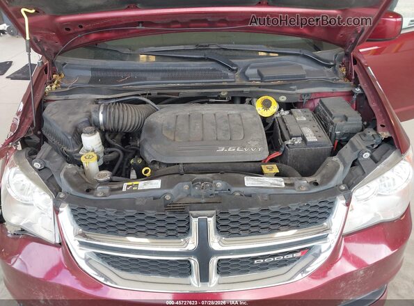 2C4RDGCGXJR265495 2018 DODGE GRAND CARAVAN Red Vista trasera