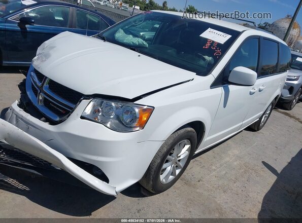 2C4RDGCGXKR802576 2019 DODGE GRAND CARAVAN White Vista tres cuartos delantera izquierda
