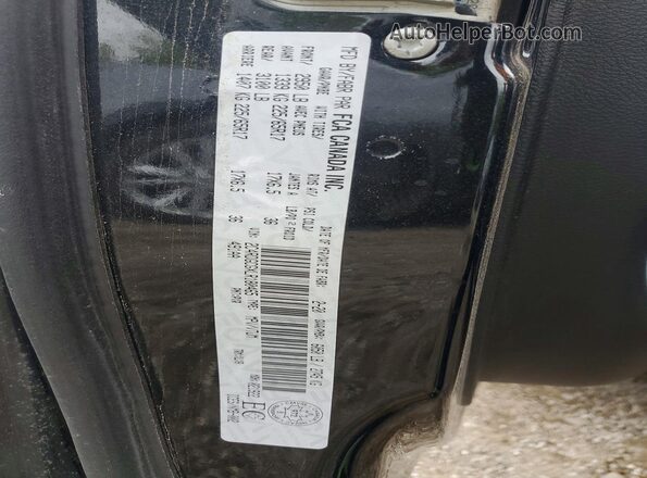 2C4RDGCGXLR180465 2020 DODGE GRAND Black VIN sticker view