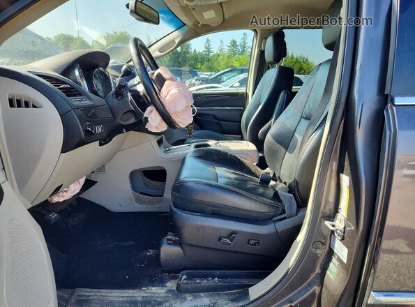2C4RDGDG4HR662810 2017 DODGE GRAND Gray Widok wnętrza z przodu