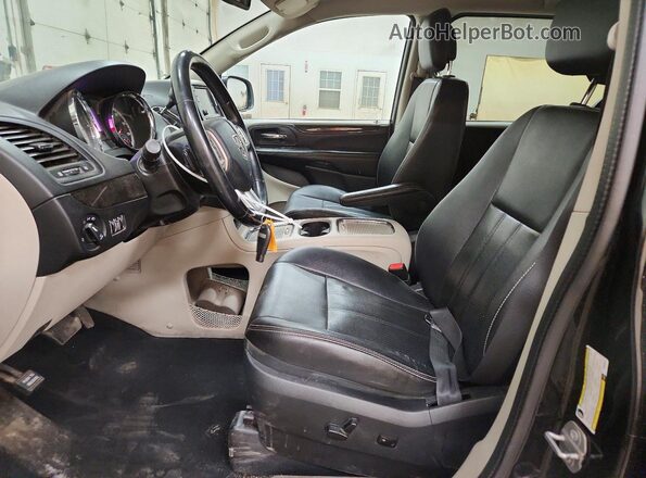 2C4RDGDG5KR633842 2019 DODGE GRAND Charcoal Front interior view