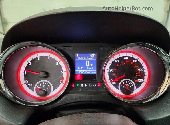 2C4RDGDG5KR633842 2019 DODGE GRAND Charcoal Instrument cluster view