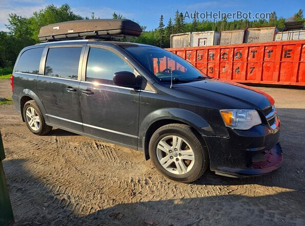 2C4RDGDG7JR203518 2018 DODGE GRAND Черный Передняя правая четверть