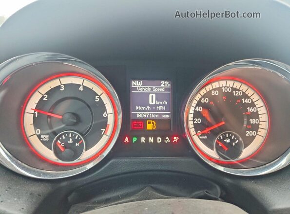 2C4RDGDG9HR775037 2017 DODGE GRAND Черный Вид щитка приборов