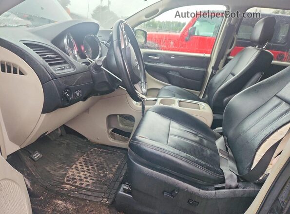 2C4RDGDG9HR775037 2017 DODGE GRAND Черный Вид салона спереди