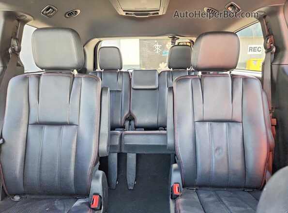 2C4RDGEG0JR346244 2018 DODGE GRAND Silver Вид задніх сидінь