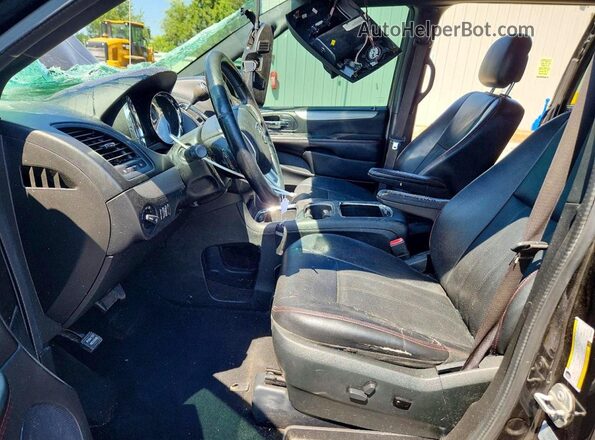 2C4RDGEG1HR782840 2017 DODGE GRAND Black Front interior view
