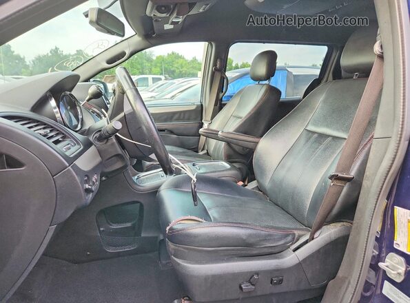 2C4RDGEG1HR791277 2017 DODGE GRAND Blue წინა სალონის ხედი