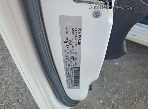 2C4RDGEG1JR336368 2018 DODGE GRAND White VIN sticker view