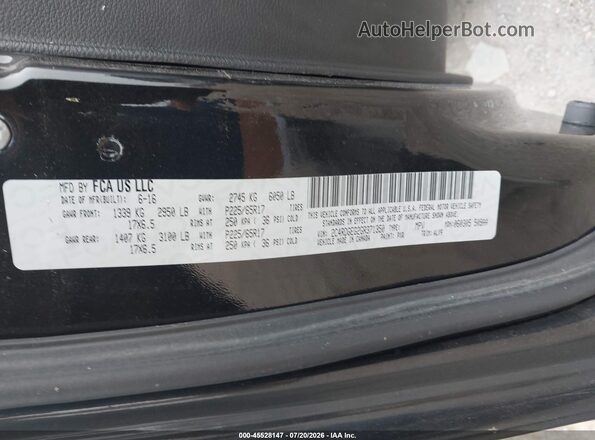 2C4RDGEG2GR371350 2016 DODGE GRAND CARAVAN Black Vista del compartimento del motor