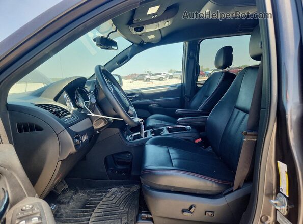 2C4RDGEG2HR701344 2017 DODGE GRAND Gray Widok wnętrza z przodu
