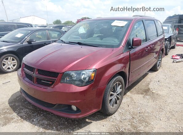 2C4RDGEG2HR716524 2017 DODGE GRAND CARAVAN Red წინა მარცხენა ხედი სამი მეოთხედიდან