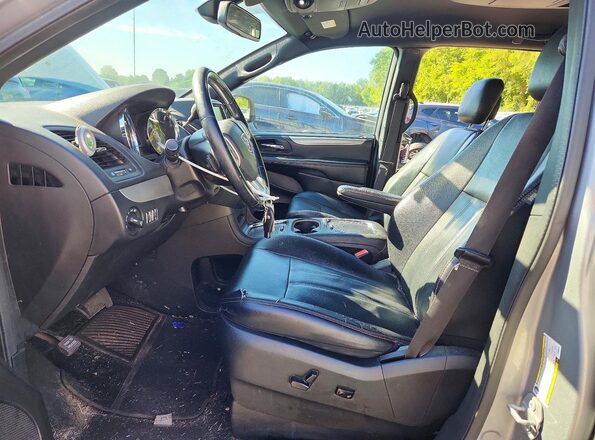 2C4RDGEG2JR285222 2018 DODGE GRAND Silver Vista interior delantera