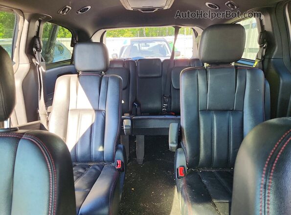 2C4RDGEG2JR285222 2018 DODGE GRAND Silver Vista de los asientos traseros