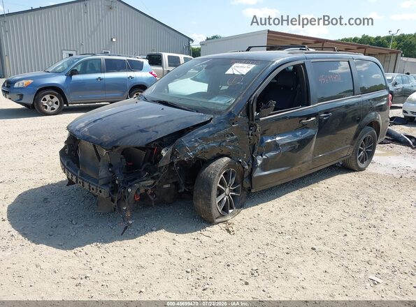 2C4RDGEG2JR331549 2018 DODGE GRAND CARAVAN Black Առջևի ձախ երեք քառորդ տեսարան