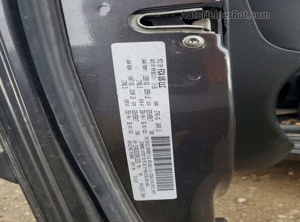 2C4RDGEG3GR312226 2016 DODGE GRAND Gray Vista de la etiqueta del VIN
