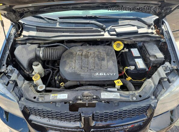2C4RDGEG3HR798666 2017 DODGE GRAND Black Widok komory silnika