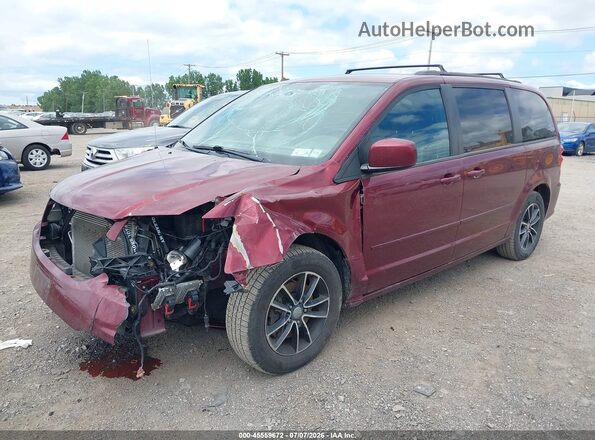2C4RDGEG3HR813540 2017 DODGE GRAND CARAVAN Темно-бордовый Передняя левая четверть