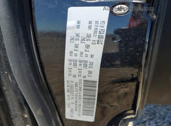 2C4RDGEG3JR318759 2018 DODGE GRAND Black Widok naklejki z numerem VIN