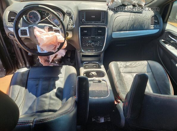 2C4RDGEG3JR361031 2018 DODGE GRAND Charcoal წინა პანელის ხედი