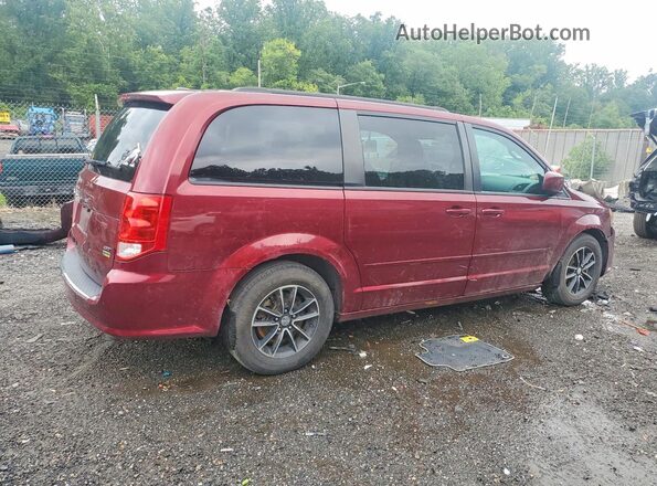 2C4RDGEG5HR864554 2017 DODGE GRAND Burgundy Tył prawy