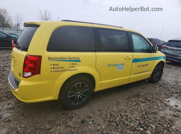 2C4RDGEG5JR223605 2018 DODGE GRAND Yellow Հետևի աջ