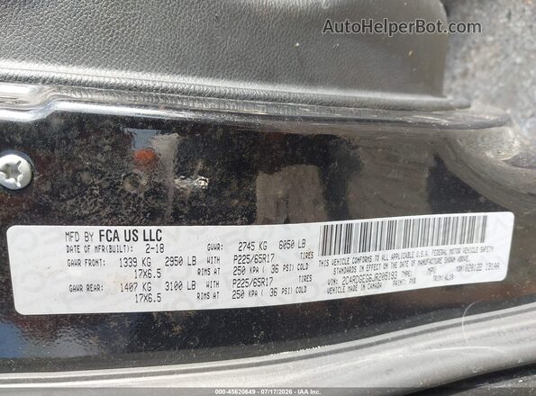 2C4RDGEG6JR205193 2018 DODGE GRAND CARAVAN Черный Вид подкапотного пространства