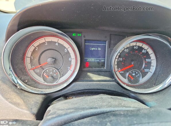 2C4RDGEG7GR270627 2016 DODGE GRAND Black ხელსაწყოთა პანელის ხედი