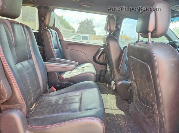 2C4RDGEG7GR270627 2016 DODGE GRAND Black უკანა სალონის ხედი