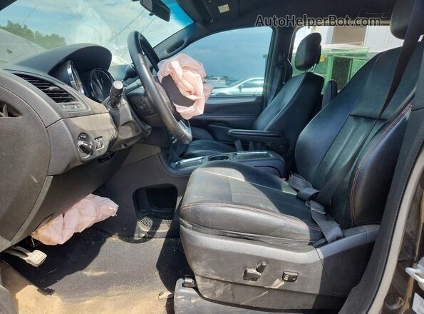 2C4RDGEG7GR270627 2016 DODGE GRAND Black წინა სალონის ხედი