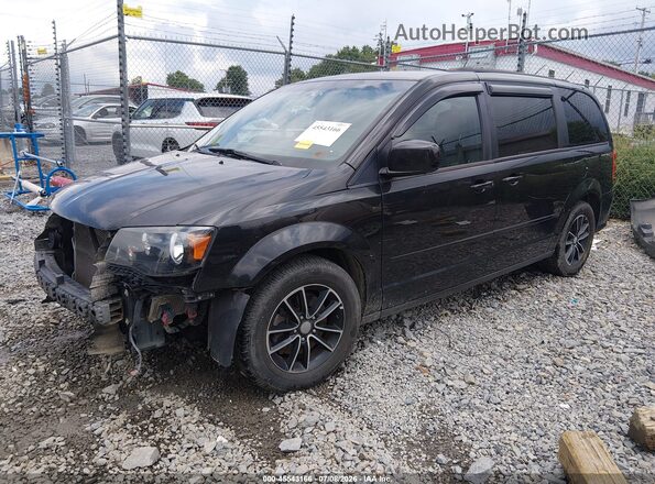 2C4RDGEG7GR384417 2016 DODGE GRAND CARAVAN Black Առջևի ձախ երեք քառորդ տեսարան