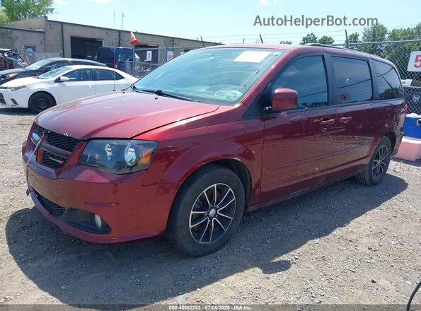 2C4RDGEG7HR740348 2017 DODGE GRAND CARAVAN Maroon Передня ліва чверть