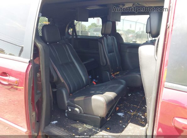 2C4RDGEG7HR740348 2017 DODGE GRAND CARAVAN Maroon Вид наклейки з VIN-кодом