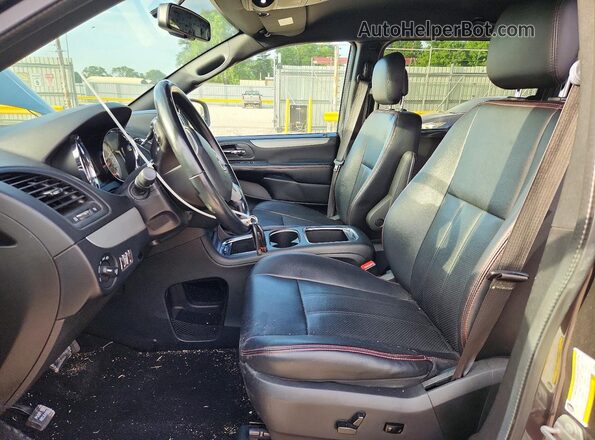 2C4RDGEG8JR189482 2018 DODGE GRAND Gray Вид салону спереду