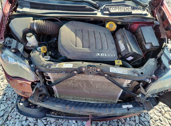 2C4RDGEG9JR324436 2018 DODGE GRAND Maroon Вид підкапотного простору