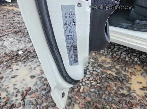 2C4RDGEGXJR285369 2018 DODGE GRAND White Widok naklejki z numerem VIN